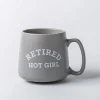 KSP Hug 'Retired Hot Girl' Porcelain Mug 20oz./580ml (Grey)