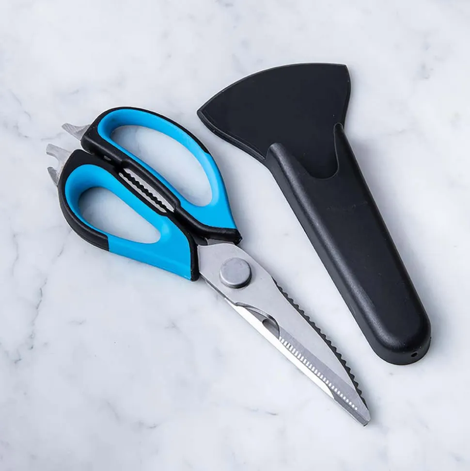 KSP 7-In-1 Multi-Function 9" Multi Purpose Scissors W/Sheath (Asstd.)