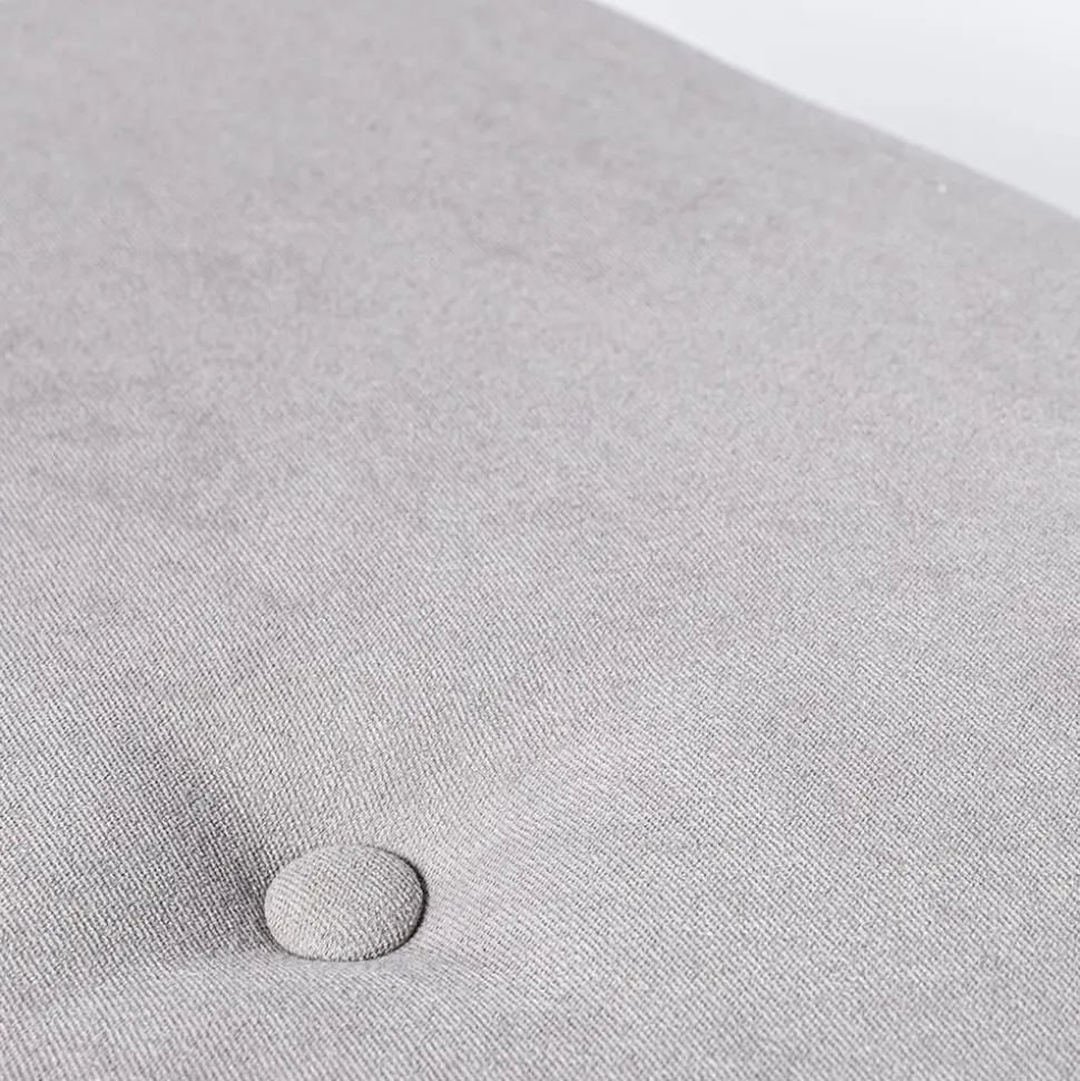KSP Isabella Tufted Storage Bench (Light Grey)