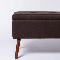 KSP Isabella Tufted Storage Bench (Brown)