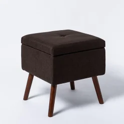 KSP Isabella Tufted Storage Ottoman (Brown)