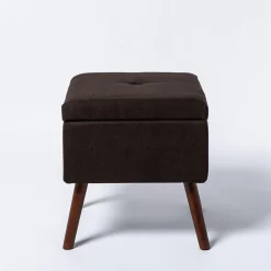 KSP Isabella Tufted Storage Ottoman (Brown)