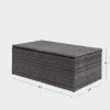 KSP Jardin Outdoor Seating with Table Set - Set of 4 (Grey)