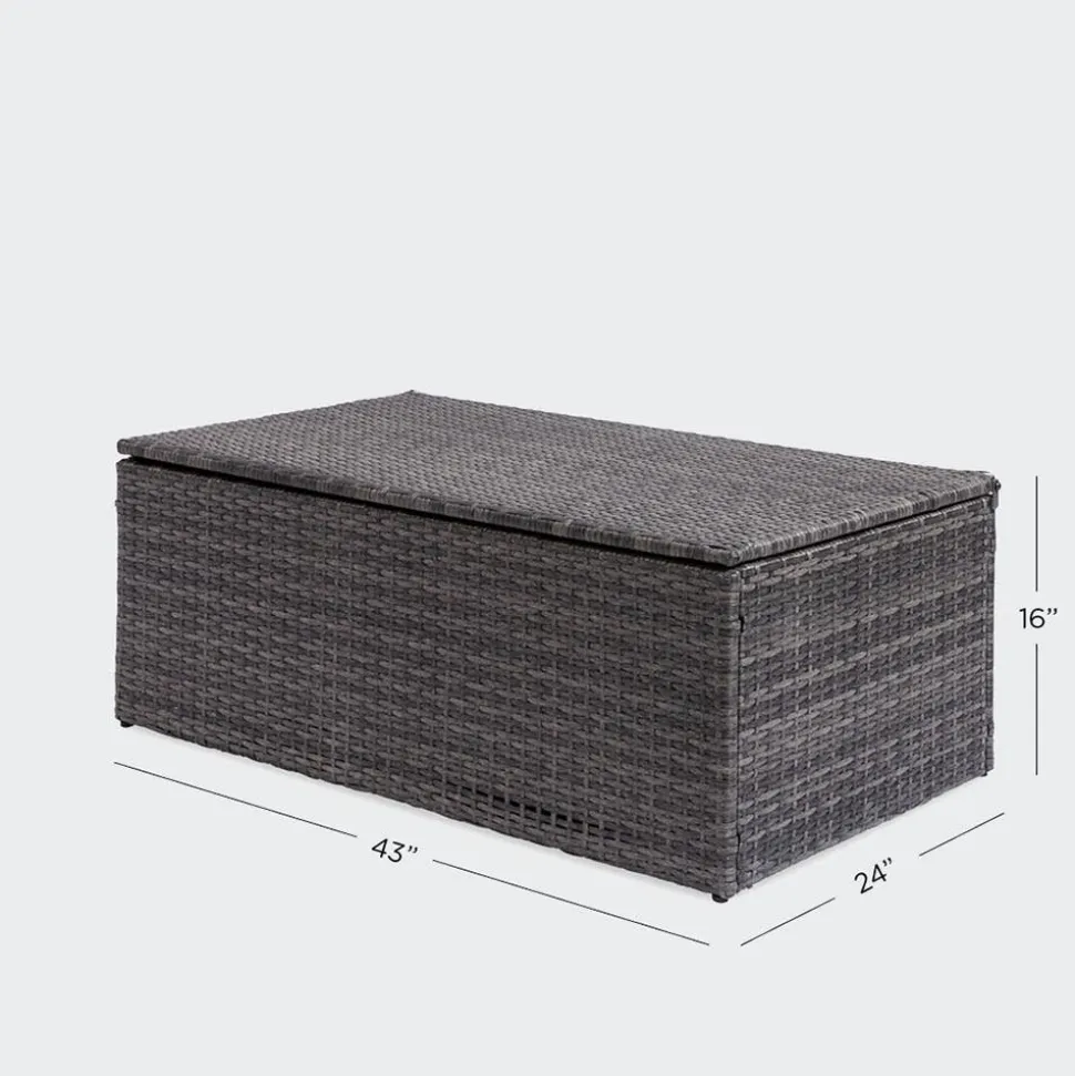 KSP Jardin Outdoor Seating with Table Set - Set of 4 (Grey)