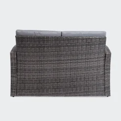 KSP Jardin Outdoor Seating with Table Set - Set of 4 (Grey)