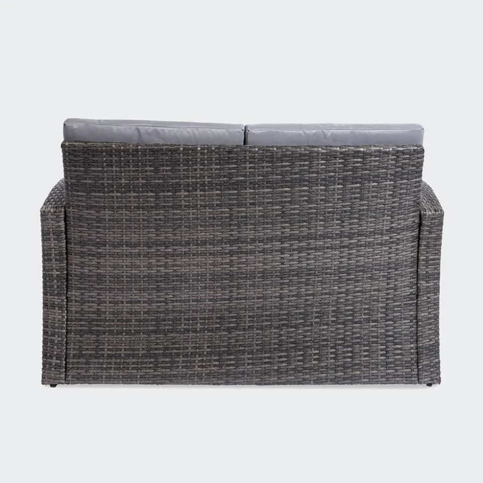 KSP Jardin Outdoor Seating with Table Set - Set of 4 (Grey)
