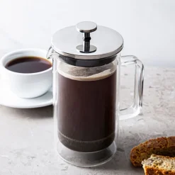 KSP Joe Double Wall French Press 20oz. (St/St - Clear)