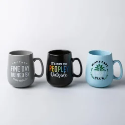 KSP Jumbo Belly 'Fine Day Ruined' Porcelain Mug 26oz. (Grey)