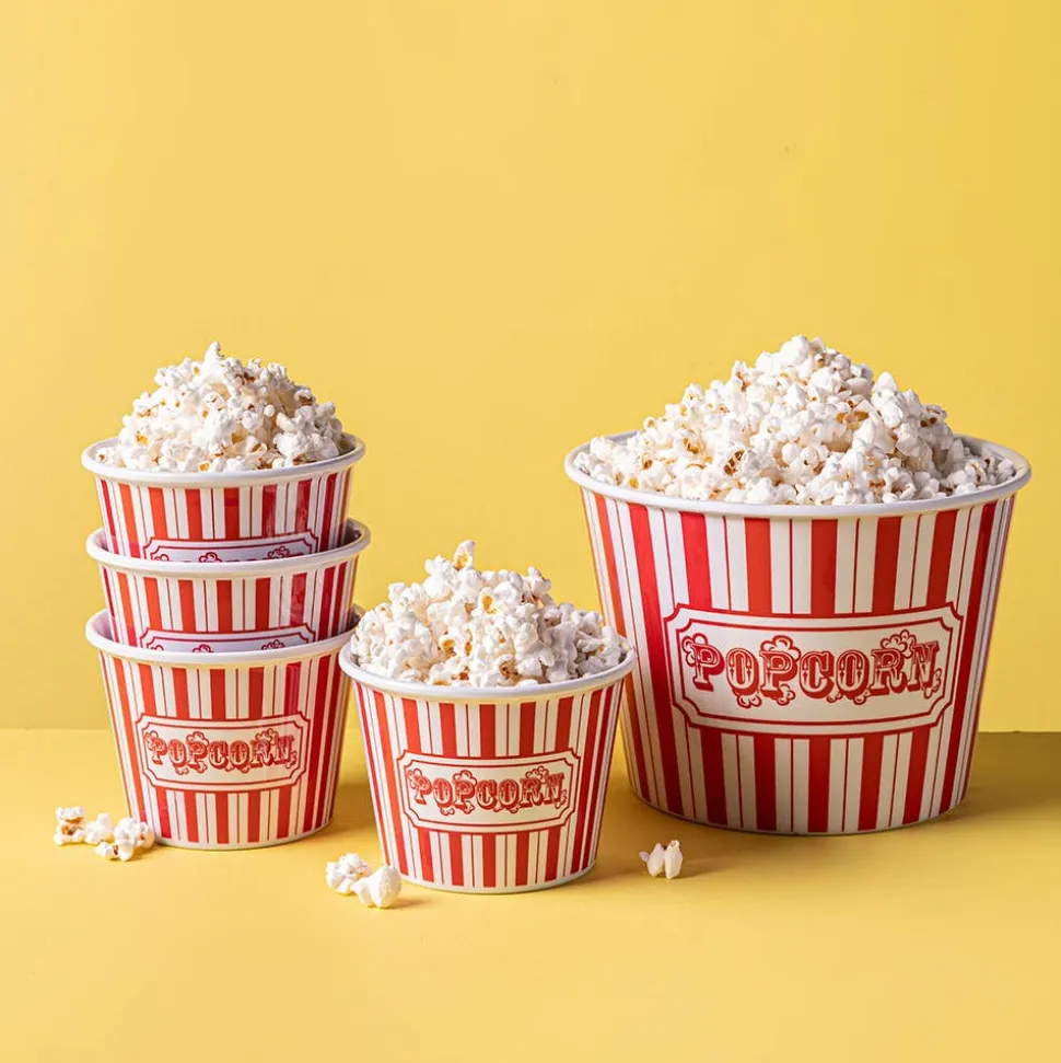 KSP Kino-Pop Popcorn Bowl (White/Red)