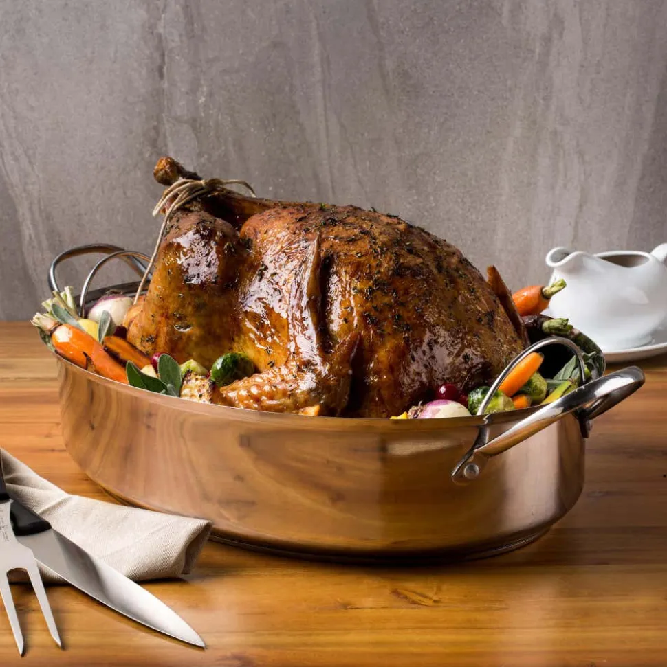 KSP Kuisine Hi-Dome Roaster with Rack (Stainless Steel)
