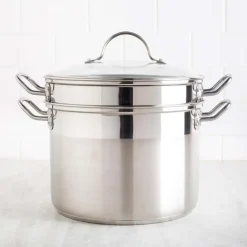 KSP Kuisine Pasta Cooker Combo - Set of 4 (Stainless Steel)