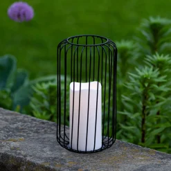 KSP Layne LED Metal Lantern 14x14x23cm (Black)