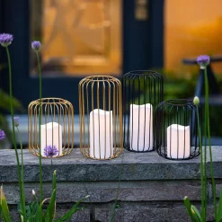 KSP Layne LED Metal Lantern 15x15x18cm (Black)