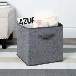 KSP Linea Fabric Storage Cube (Grey) 31 cm sq.