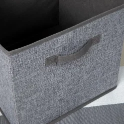 KSP Linea Fabric Storage Cube (Grey) 31 cm sq.