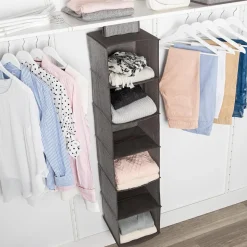KSP Linea '6-Shelf' Hanging 6-Shelf Org. (Grey) 30 cm sq. x 127 cm