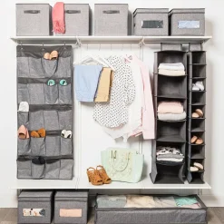 KSP Linea '6-Shelf' Hanging 6-Shelf Org. (Grey) 30 cm sq. x 127 cm