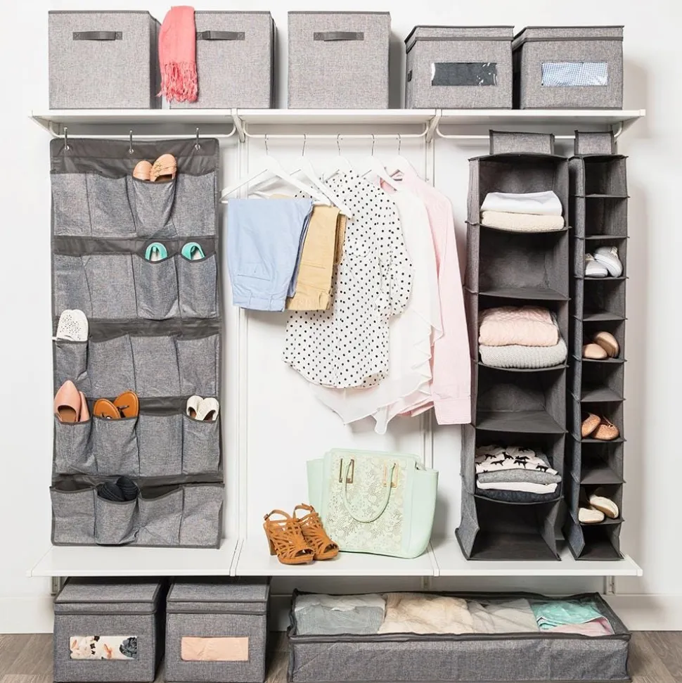 KSP Linea Storage Box with Window (Grey) 30 x 39.5 x 25 cm