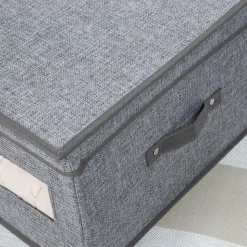 KSP Linea Storage Box with Window (Grey) 30 x 39.5 x 25 cm