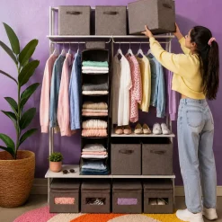 KSP Linea Storage Box with Window (Grey) 30 x 39.5 x 25 cm