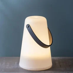 KSP Lumo LED Plastic Lantern with Handle 13.8x13.8x20.5cm (White)