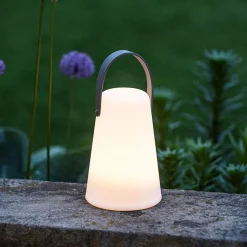 KSP Lumo LED Plastic Lantern with Handle 13.8x13.8x20.5cm (White)
