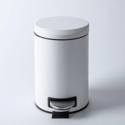 KSP Luna Soft-Close Moon Cover Step Garbage Can 3L (White)