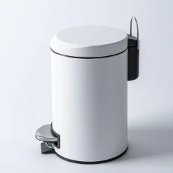 KSP Luna Soft-Close Moon Cover Step Garbage Can 3L (White)