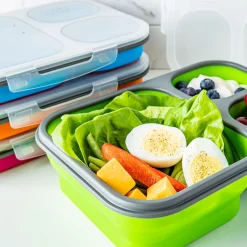KSP Lunch Pop! Bento 'Rectangle' Silicone Food Container (Asstd.)