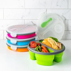 KSP Lunch Pop! Bento 'Round' Silicone Food Container (Asstd.)