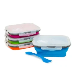 KSP Lunch Pop! 'Rectangle' Silicone Food Container (Asstd.)