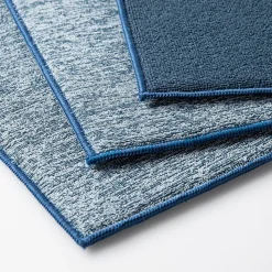 KSP Luxedry Heathered Microfiber Dish Drying Mat - Set/3 (Denim)