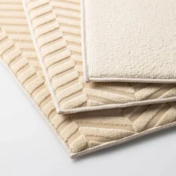 KSP Luxedry Herringbone Microfiber Dish Drying Mat - S/3 (Beige)