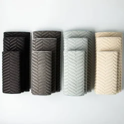 KSP Luxedry Herringbone Microfiber Dish Drying Mat - Set/3 (Grey)