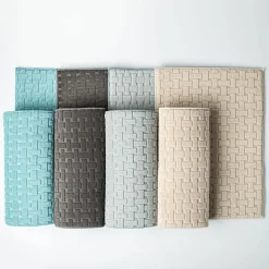 KSP Luxedry 'Interlock' Microfiber Dish Drying Mat - Set/2 (Charcoal)