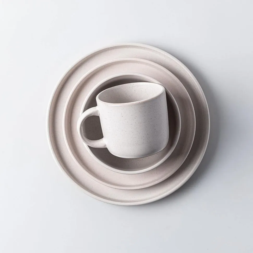 KSP Madison Stoneware Dinnerware - Set of 16 (Off White)