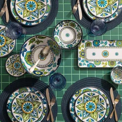 KSP Madrid Melamine Pinch Bowl (Blue/Green)