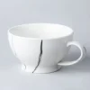 KSP Marble Porcelain Cafe Latte Cup (White/Grey)
