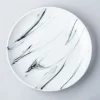 KSP Marble Porcelain Dinner Plate (White/Grey)