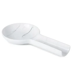 KSP Marble Porcelain Flat Spoon Rest (White/Grey) 24 x 12.5 x 3 cm