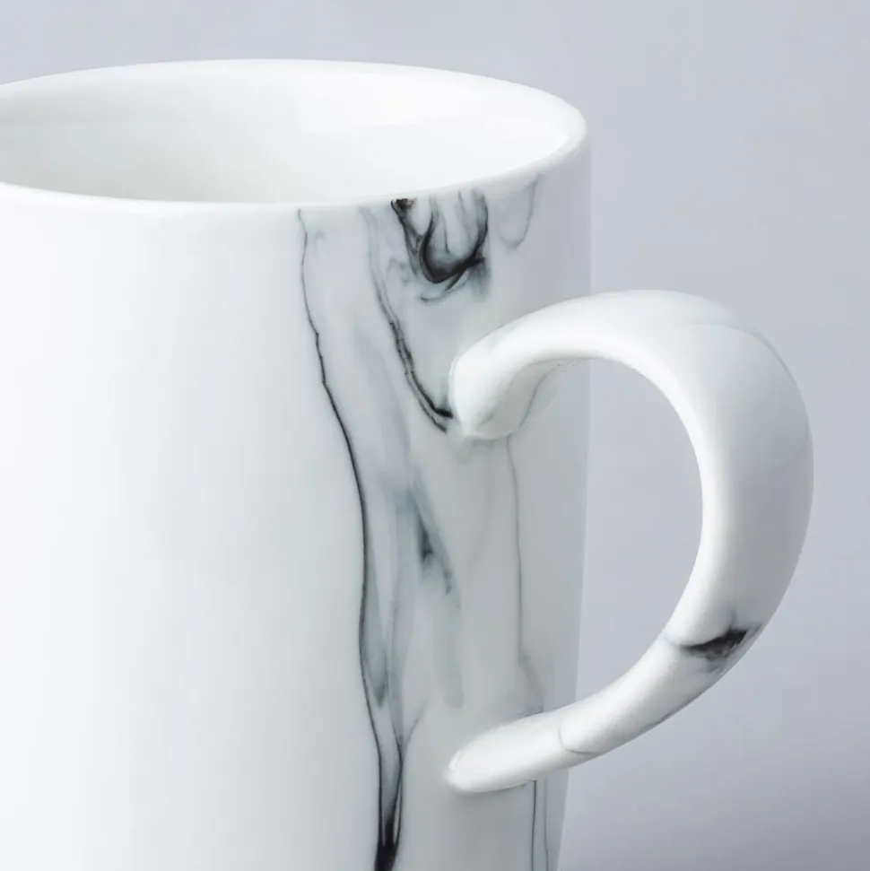 KSP Marble Porcelain Mug (White/Grey)