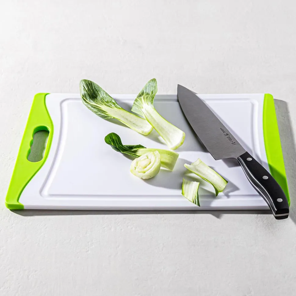 KSP Medium Dice Poly Cutting Board (Green/White)