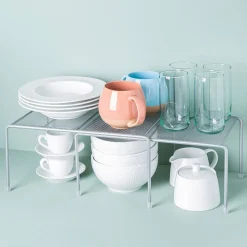 KSP Mesh Expandable Kitchen Shelf (Silver) 34 x 15 x 23 cm