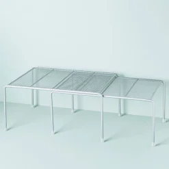 KSP Mesh Expandable Kitchen Shelf (Silver) 34 x 15 x 23 cm