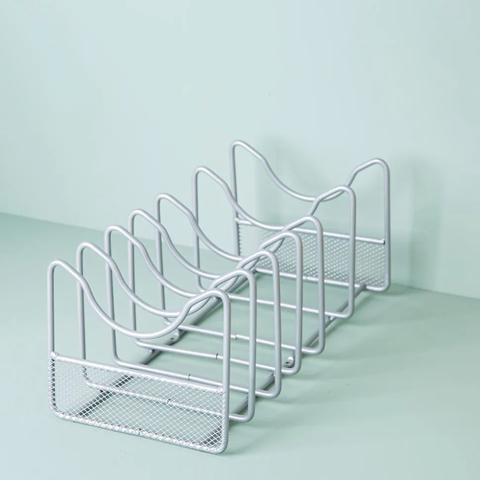 KSP Mesh Pan-Lid Organizer (Silver) 34 x 16.5 x 13 cm