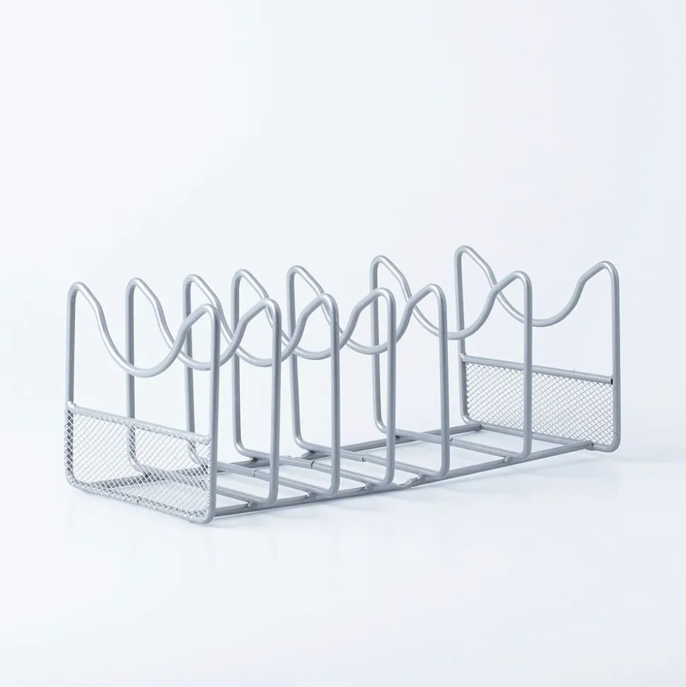 KSP Mesh Pan-Lid Organizer (Silver) 34 x 16.5 x 13 cm