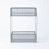 KSP Mesh Sliding Storage Basket 2-Tier (Silver) 31 x 21 x 42 cm