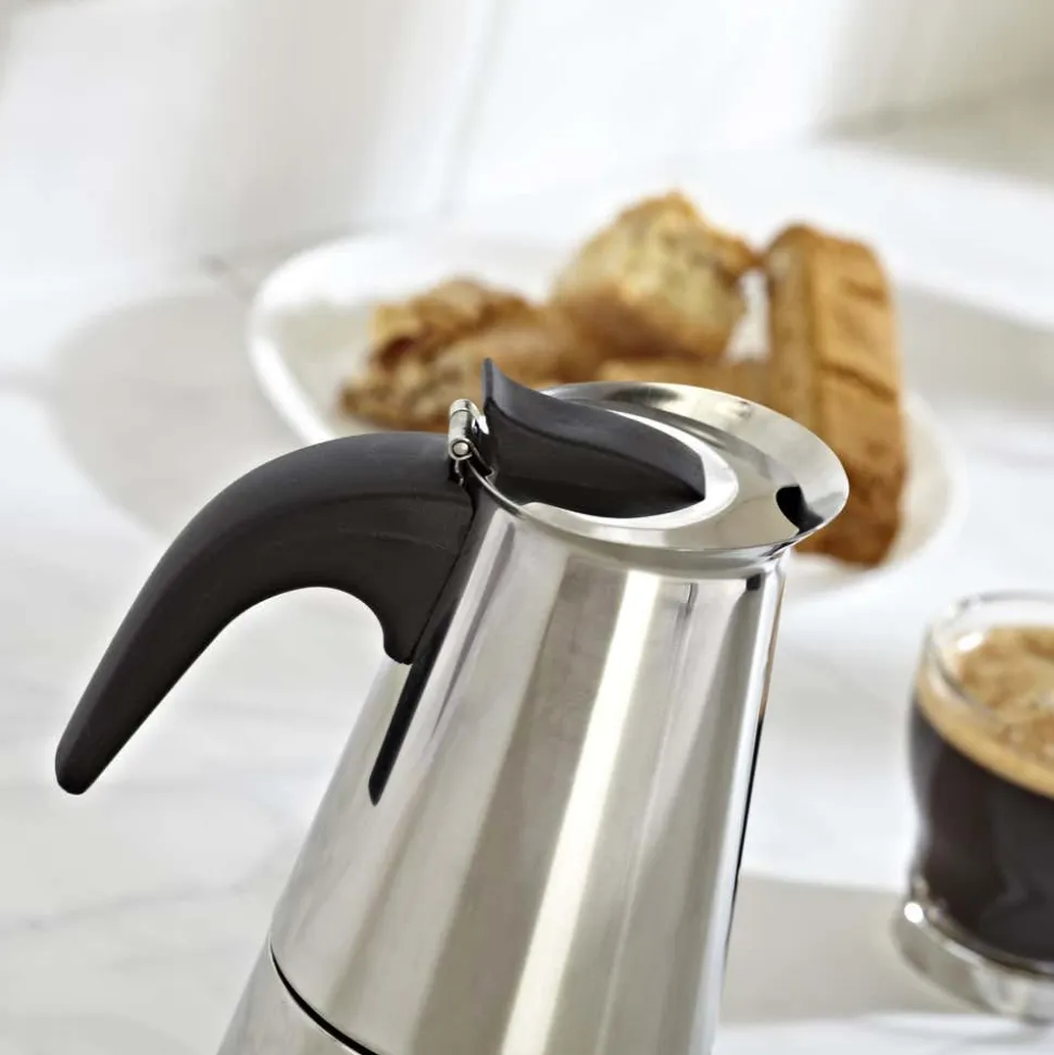 KSP Milan Stovetop Espresso Maker (Stainless Steel)