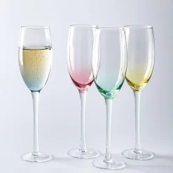 KSP Mingle Rainbow Champagne Glass - Set of 4 (7.2oz.)
