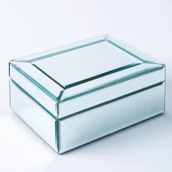 KSP Mirror 'Sparkle Mirror' Jewellery Box 21x16x8.5cm (Silver)